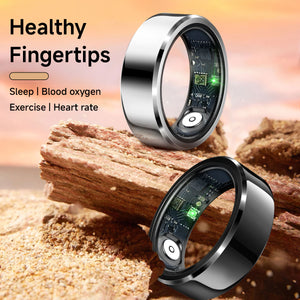 New R6 Smart Ring Heart Rate Blood Oxygen Sleep Monitoring Tracking Ring IP68 Waterproof Health